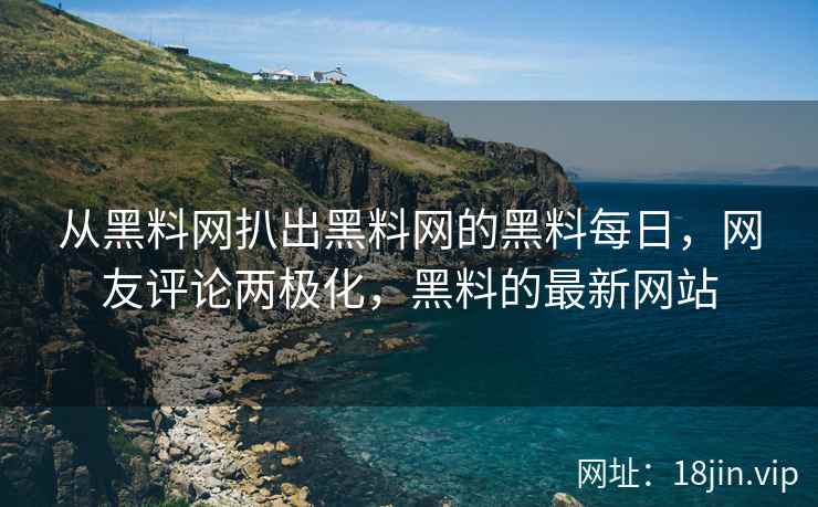 从黑料网扒出黑料网的黑料每日，网友评论两极化，黑料的最新网站