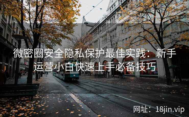 微密圈安全隐私保护最佳实践：新手运营小白快速上手必备技巧